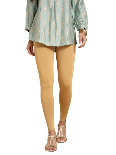Image of TWIN BIRDS Women Viscose Ankle Leggings | Stretchable Kurti Wear Bottom