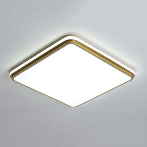 KNBVFHG Lámparas De Techo LED Cuadradas Nórdicas Lámpara De Techo Ultradelgada Con Diseño De Emisión Lateral Luminaria Creativa Y Moderna Lámparas Planas De Tres Tonos De Bajo Consumo Salón, Pasillo