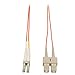 Tripp Lite Duplex Multimode 50/125 Fiber Patch Cable (LC/SC), 10M (33-ft.)(N516-10M) , Orange