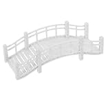 Ciieeo Miniatur Bogenbrücke aus Kunststoff Wetterfeste Vintage Gartenbrücke Kleine Dekoration für Kleiner Gärten und Bonsai Vielseitiges Außendekor