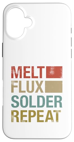 Melt Flux Solder �v�����g��� �G���N�g���j�N�X �͂񂾕t�� �n�� �X�}�z�P�[�X iPhone 16 Plus �p
