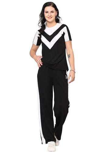 Image of Women's Activewear Set | Stylish Two Piece Track Suit with Printed Top & Jogger Pants | Ideal for Sports, Gym & Casual Outfits