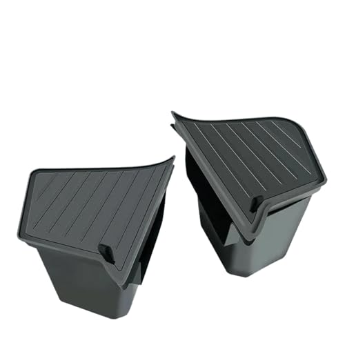 テスラ モデルY ジュニパー 2025 対応リアトランクオーガナイザー、蓋付きサイド収納ボックス、内装プロテクターパケット付き