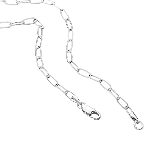 PAVOI Classic Paperclip Adjustable Chain Necklace, White Gold, S by PAVOI - Used condition - Image 2