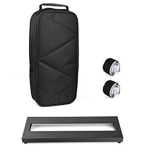 Made of aluminum alloy, solid build and stylish look, lightweight and super convenient for carry out. Comes with an upgraded quality carry bag, large enough to separate guitar pedal and other accessories from your pedal board, keep your bag looking g...