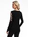 Memorose Women’s Long Sleeve Shirts Sexy Rhinestone Cut Out Cold Shoulder Tops Casual Sparkle Blouse Black