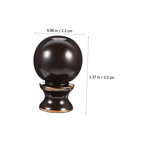 Image of Cow Horn Decorative Head Lamp Finial 2Pcs Unique Lamp Toppers for Table and Floor Lamps Zinc Alloy Screw Caps Easy Installation