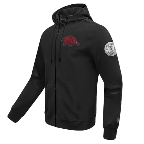 Image of Pro Standard Mens College Classic Chenille Cotton Double Knit Full Zip Hoodie