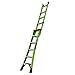 Little Giant Ladders, King Kombo 2.0 XT, Industrial, M6, 6 Ft. A Frame, 10 Ft. Extension, Fiberglass, Type 1AA, 375 lbs Weight Rating, (13936-071), Hi-viz Green