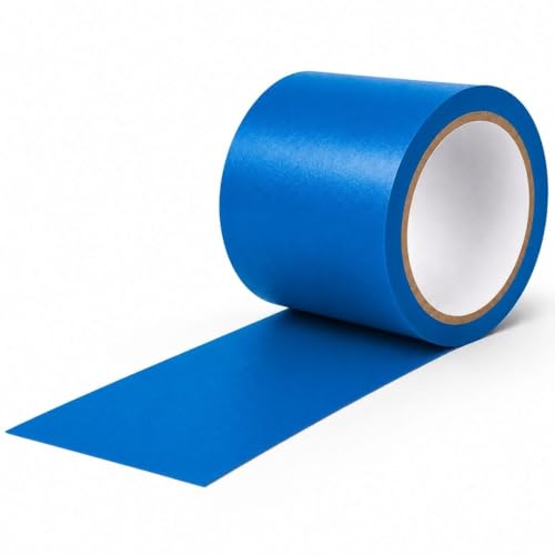 Image of GTSE - Blue Vinyl PVC Floor Tape 4 inch x 108ft Safety Marking Tape
