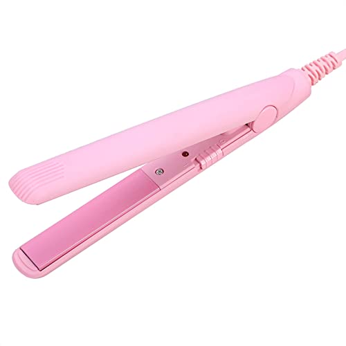 Small Curling Iron for Short Hair,Mini Hair Straightener, 2 in 1 Tourmaline Ceramic Smart Constant Temperature Mini Hair Straightener Hairstyling Iron Heating Curler for Short Hair