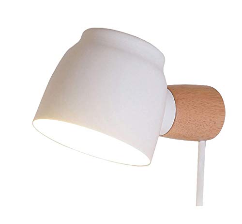 KY LEE ブラケットライト led電球対応 E14 おしゃれ 照明器具 角度調整可能 北欧風 居間照明 階段照明 門灯 1灯 白い