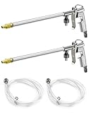 QWORK Spray Gun, 2 Pack Aluminum Pneumatic Air Engine Cleaning Washer Gun Kit Tool, 1/4'