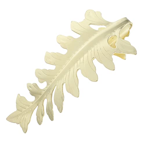 PRETYZOOM Leaf Shaped Metal Curtain Tiebacks Wall Mounted Jute Holdbacks for Drapes Gold Decorative Home Accessories