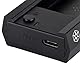 SilverStone Technology TS16, Externe 10-Gb s-SuperSpeed-USB-C-3.2-Gen-2-zu-NVMe SATA-M.2-SSD-Dockingstation, die kein Werkzeug erfordert, SST-TS16 schwarz