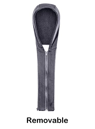 Jaqueta aviador masculina 1Bests, casual, de couro sintético de poliuretano, com capuz removível, Pr