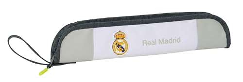 Real Madrid EQUIPACIÓN 25/26 - Portaflautas, Portatodo, Calidad y Máxima Resistencia, Flauta, Instrumento Musical, 37x2x8 cm