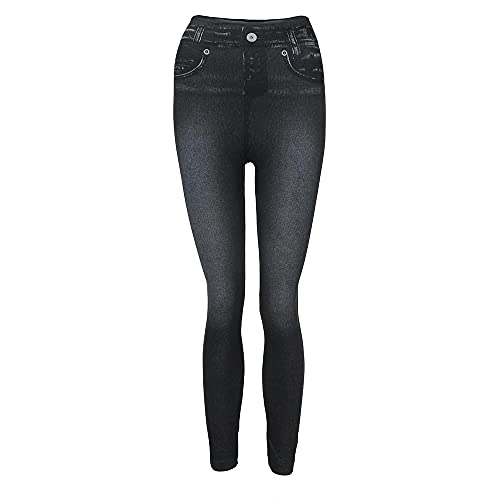 Women's Pull-On Skinny Jeans Stretch Denim Legging Classic Jeggings Hight Waisted Comfy Denim Pants