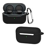 ケース for Echo Buds 第2世代 用 ケース 全面保護カバー 落下防止 耐衝撃 装着充電可能 防水 防塵 紛失防止 保護ケース カラビナ付き for エコーバッズ 第2世代用のケース 全面保護カバー (ブラック)