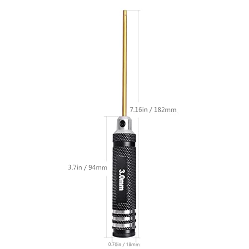 Hobbypark 11233 Hex Driver Set Hex Allen Screwdriver Kit Titanium 0.9Mm/1.27Mm/1.3Mm/1.5Mm/2.0Mm/2.5Mm/3.0Mm Small And 17Mm Hex Wrench Set Rc Car Tools Kit thumb #3