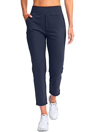 Image of YYV Women's Golf Pants High Waist Stretch Ankle Pants with Pockets