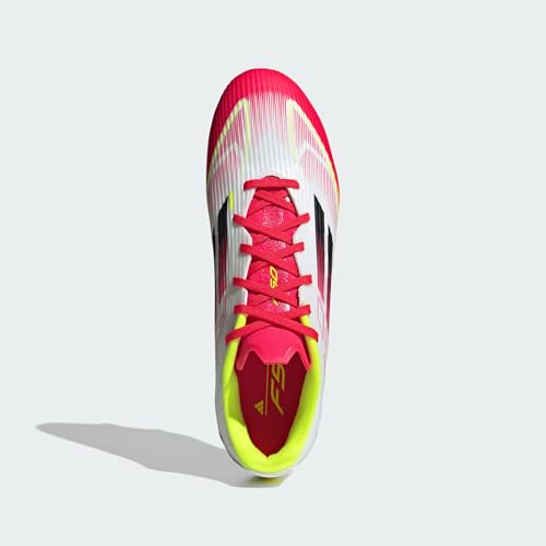 adidas Unisex F50 League Football Boots Soft Ground, Cloud White/Core Black/Solar Yellow, 44 EU – Ansicht 3