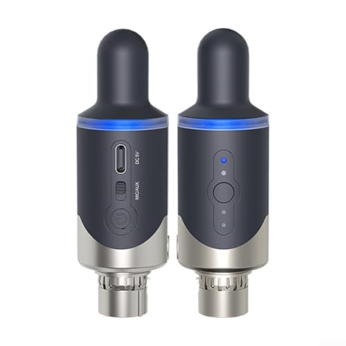 Convertisseur de microphone filaire vers sans fil UHF XLR émetteur-récepteur kit pour table de mixage de guitare avec anti-design