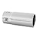 Exhaust tip - To Fit 1.5 to 2 Inch Exhaust tail Pipe Diameter- Stainless Steel to give chrome effect - Car Muffler tips