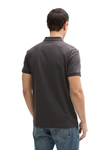 TOM TAILOR Piqué Poloshirt mit Stretch, Lime Green Two Tone Pique, M – Ansicht 3