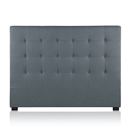 INTENSE DECO Tête de lit capitonnée Premium Tissu 160cm Gris Cover