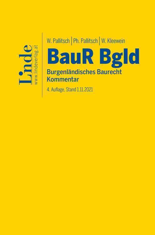 BauR Bgld. | Burgenländisches Baurecht: Kommentar