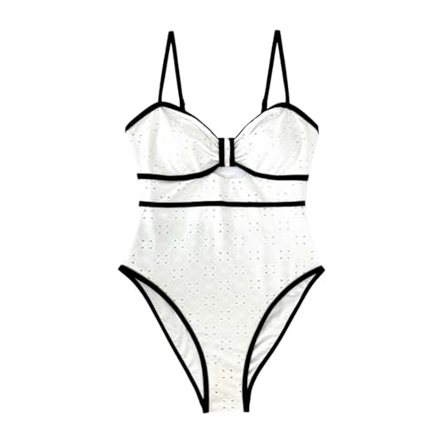 Traje de baño para mujer con copas push up y efecto vientre plano integral 6