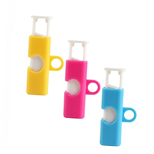 Luxshiny 3Pcs Cartoon Food Sealing Clips Portable Snack Sealer with Unique Design for Fresh Keeping Easy to Use and Flexible Random Colors Essential Kitchen Accessory Random Color