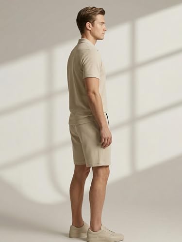 Image of Dollar Men Co-Ord Set | Polyester Shorts + Polo T-Shirt | Regular Fit, Quick Dry & Breathable | Gym, Casual & Sportswear | Pack of 1