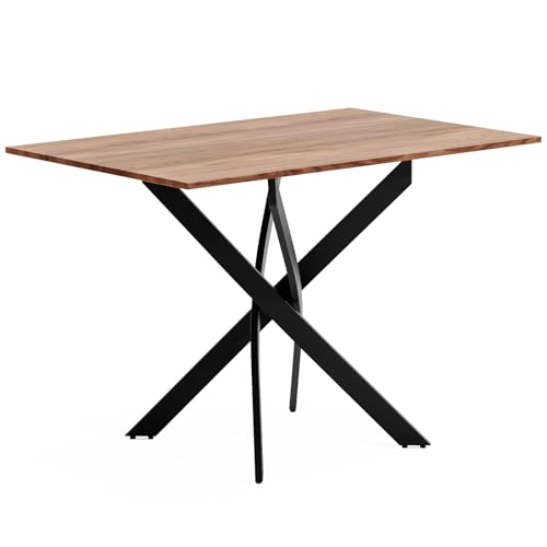 Esstisch Holz 110x70cm Mit Metallbeinen - Küchentisch Für 4-6 Personen