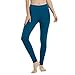 METARINO Merino Wool Leggings for Women,Midweight Pants Base Layer for Hiking,Running,Yoga,Blue,Medium