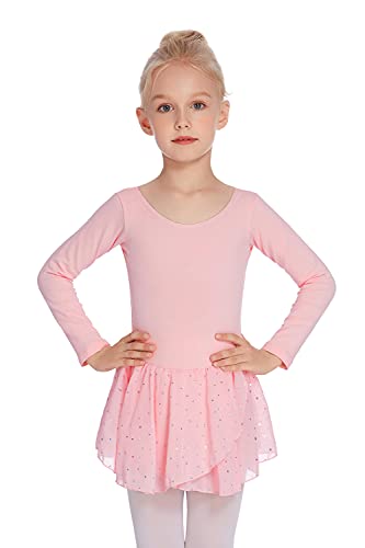 Image of Arshiner Kids Girls Classic Long Sleeve Leotard Dance Ballet Dress