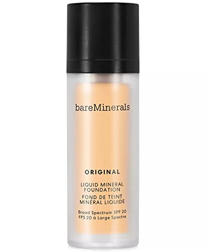 bareMinerals Original Liquid Mineral Foundation Broad Spectrum Spf 20, Golden Ivory 07, 1 Fl Oz