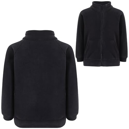 Loyan Kids Boys Girls Full Zip Thick Warm Outerwear Ultra Soft Sweatshirt Winter Fleece Jacket