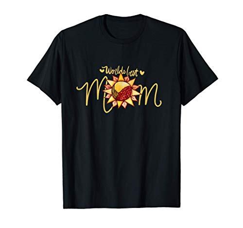 Worlds Best Mom Nature Día de la madre Diseños Camiseta