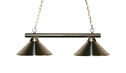 Z-Lite 155-2BN-MBN 2 Billiard Light, Brushed Nickel #1