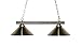 Z-Lite 155-2BN-MBN 2 Billiard Light, Brushed Nickel