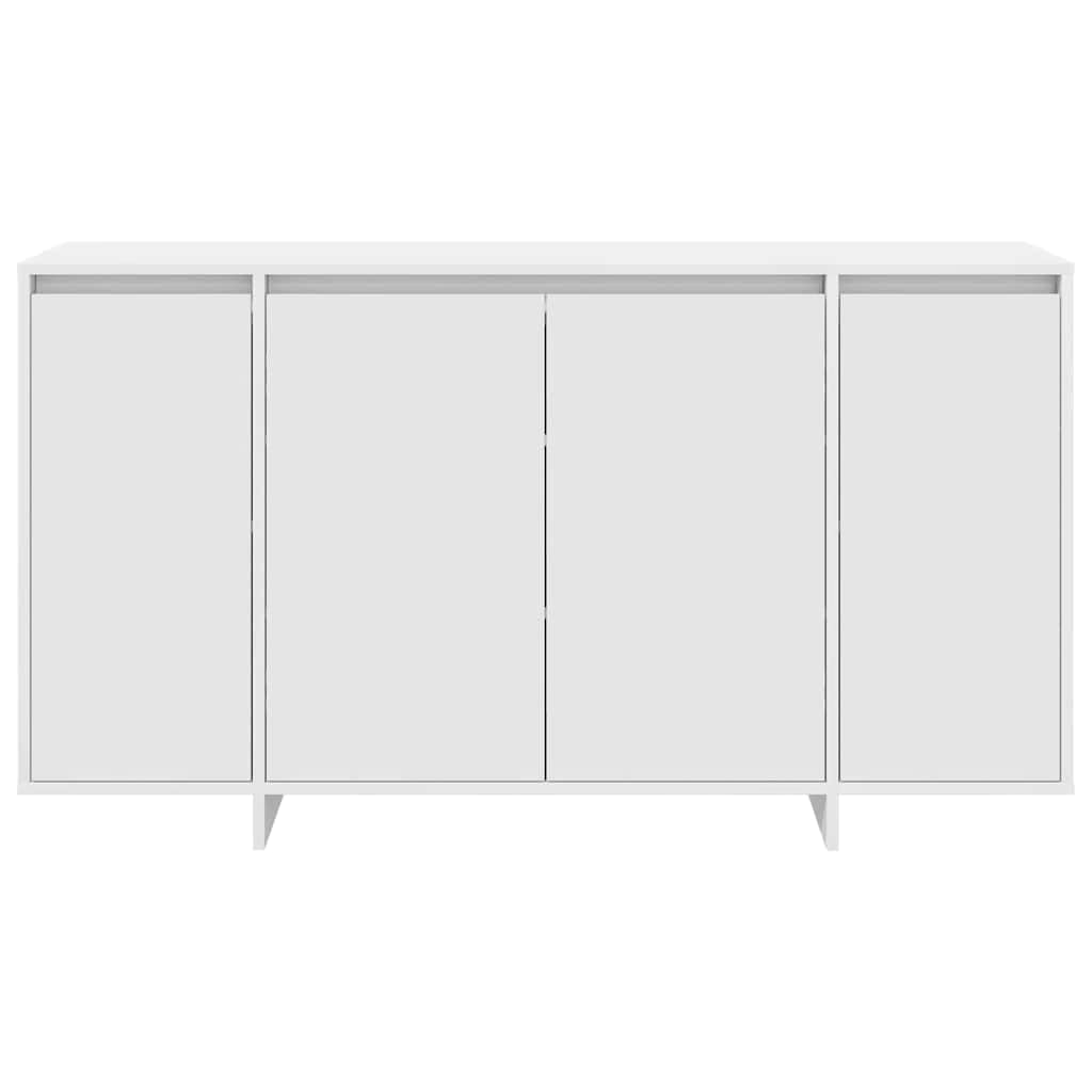 Credenza bianca 135 x 41 x 75 cm moderna con 4 ante