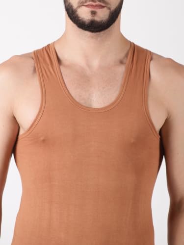 Image of Dollar Lehar Men Combed Cotton Round Neck Vest -Colour May Vary