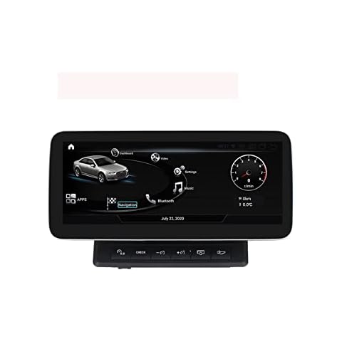 12.5 Inch Android 11 Touch Screen Navigator Car Radio For Audi A6 A6L C6 2005-2011 Plug And Play GPS Navigation Bluetooth With Backup Camera Mobile Phone Link USB Connection Cover