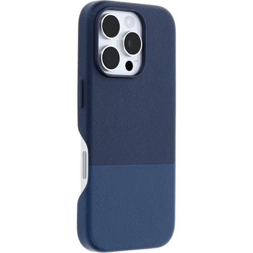 Image of OtterBox iPhone 16 Pro Statement Series Cactus Leather for MagSafe - Azure Oasis Blue - Ultra-Thin, Sleek iPhone Case, Premium iPhone Case, MagSafe Compatible