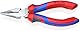KNIPEX Spitz-Kombizange mit Comfort-Griffen verchromt 145 mm, 08 25 145