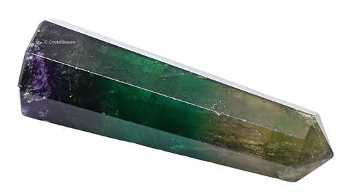 Image of Crystal Heaven Fluorite Crystal Tower Obelisk Point For Chakra, Healing And Balancing - Aaa Grade Original Certified Gemstone Agate For Reiki Meditation Yoga Spiritual (3-4 Inches)