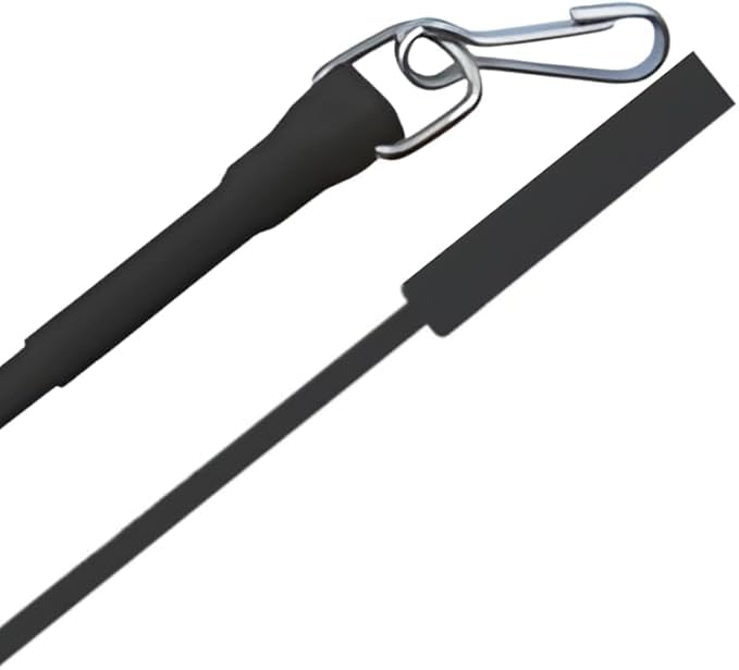 1 Pair Black Curtain Draw Rods 11mm Aluminium Metal Drapery Pull Wand for Window Curtains (50cm)