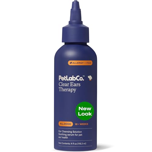 PetLab Co. - Clear Ears Therapy Ear Cleaner for Dogs - Supporting Yeast, Itchy Ears & Healthy Ear Canals - Alcohol-Free Dog Ear Wash - Optimized Dog Ear Cleaner Solution - Packaging May Vary